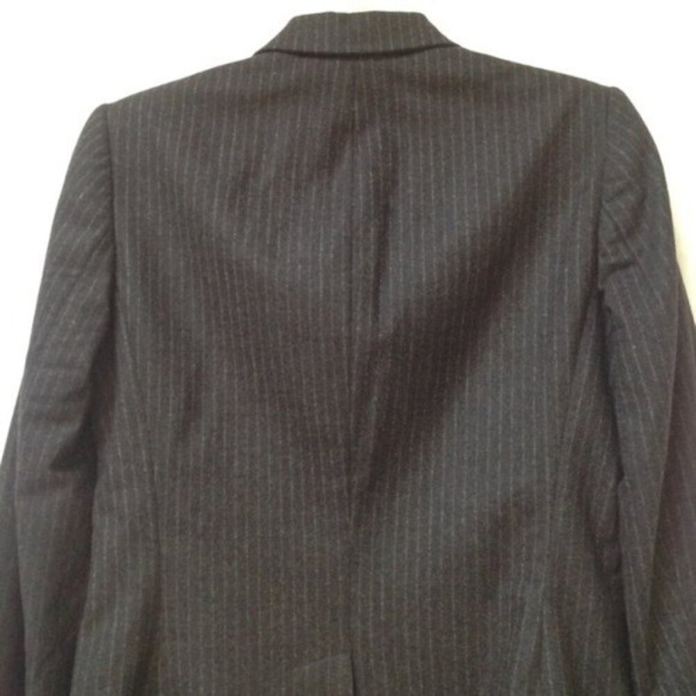 Ralph Lauren Black Label Wool‎ Blazer Vintage Womens 6 Button Front Pin Stripes - Picture 8 of 14